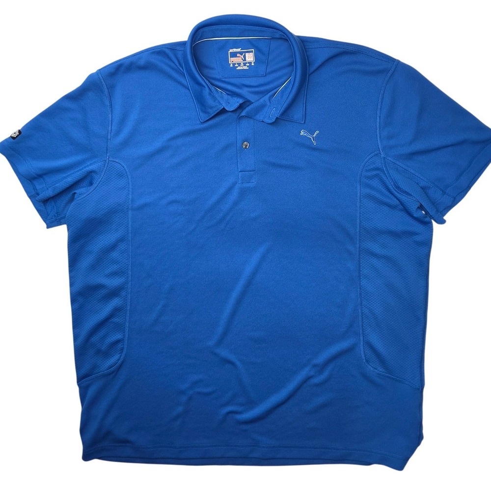 Puma Golf Mens Cool Cell Short Sleeve Polo Shirt Blue Athletic Top XXL